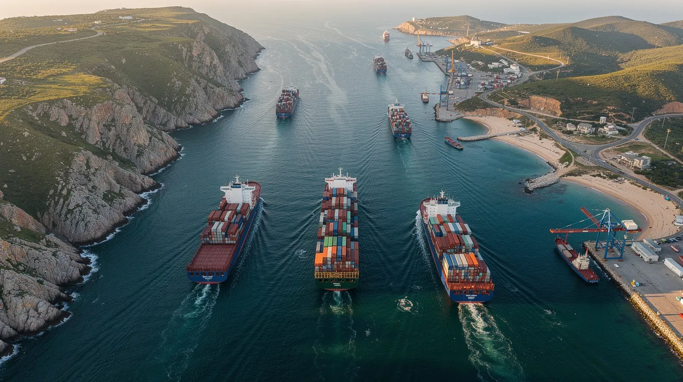 Geopolitics in business affecting global supply chains, container shipping, international trade, and market entry strategy.